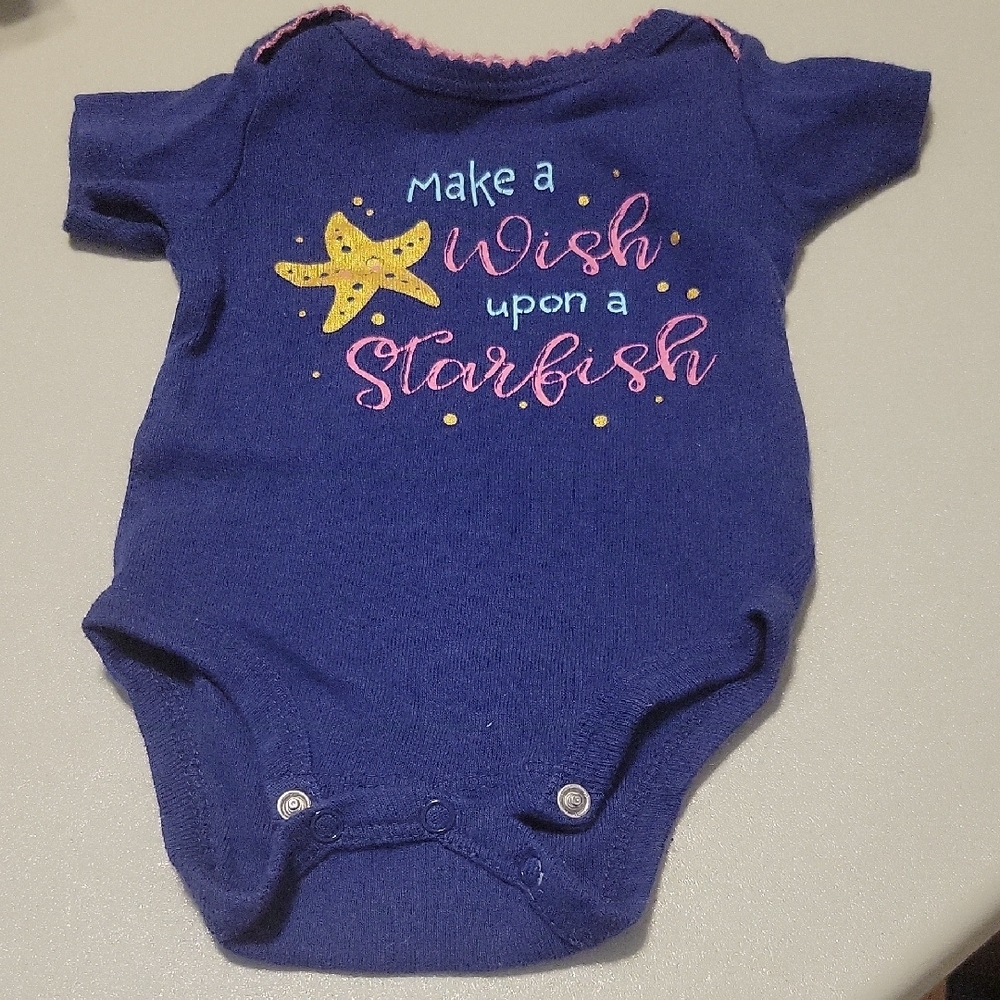 Navy Blue Starfish Kids One Piece